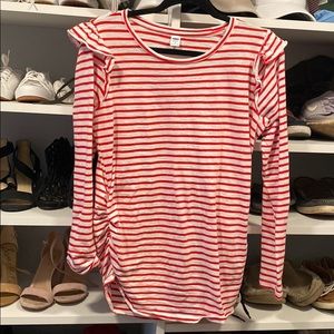 Old Navy, maternity Red and white striped top